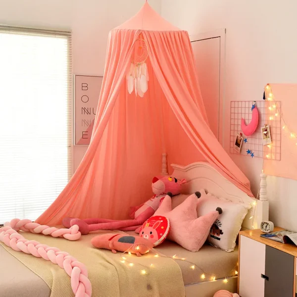 Ciel de lit rose bonbon