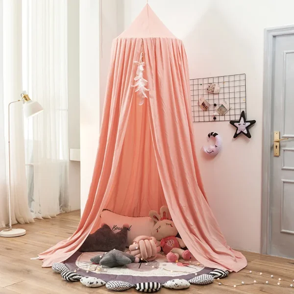 Ciel de lit rose bonbon