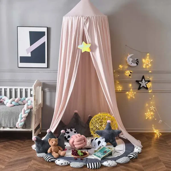 Ciel de lit rose bonbon
